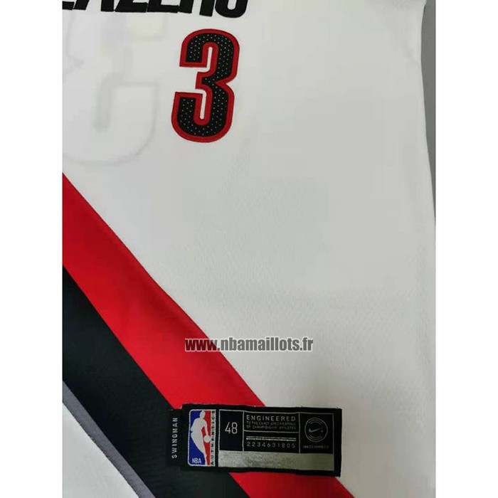 Maillot Portland Trail Blazers C.j. Mccollum NO 3 Association 2020-21 Blanc